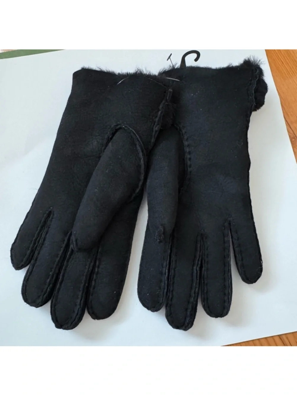 UGG Black Shearling Lined Accessory NWT